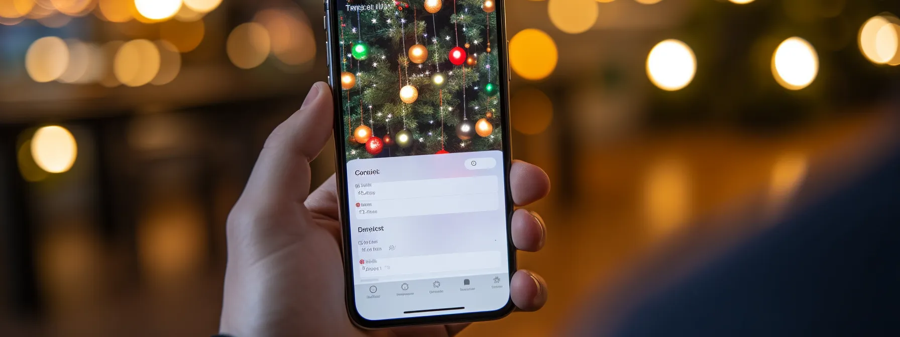 a person holding a smartphone and looking at a website ranking prominently in mobile search results.