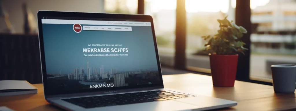 a laptop showing a website with the words "master digital marketing: advanced seo training online course" on the screen.