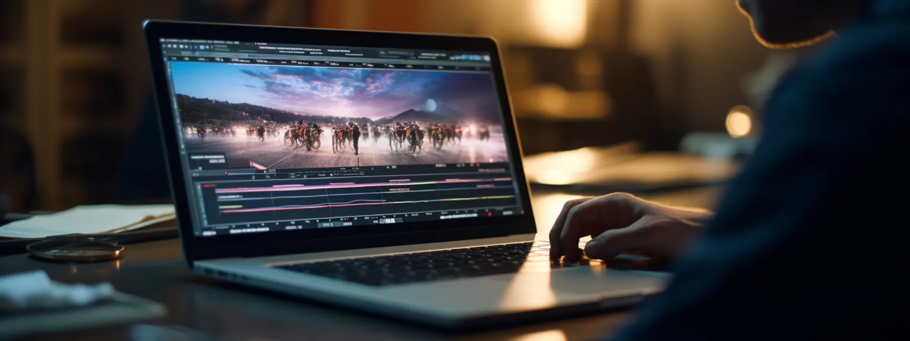a person studying seotheory's advanced seo courses on a laptop.