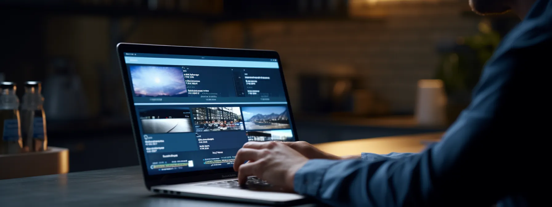 a person conducting a technical seo audit on a laptop.
