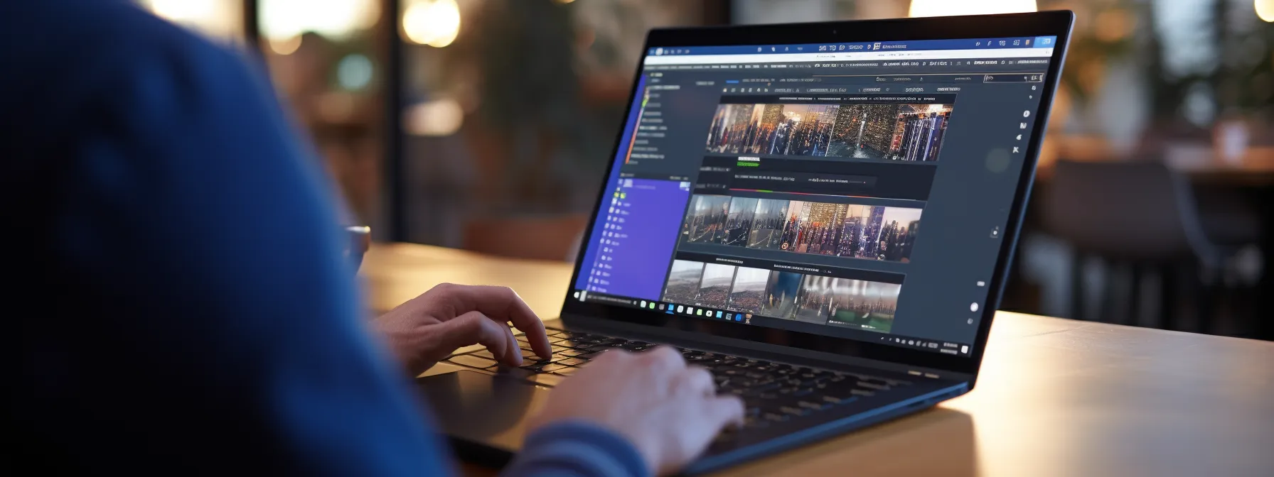 a person using a laptop to optimize a web page for better google ranking.