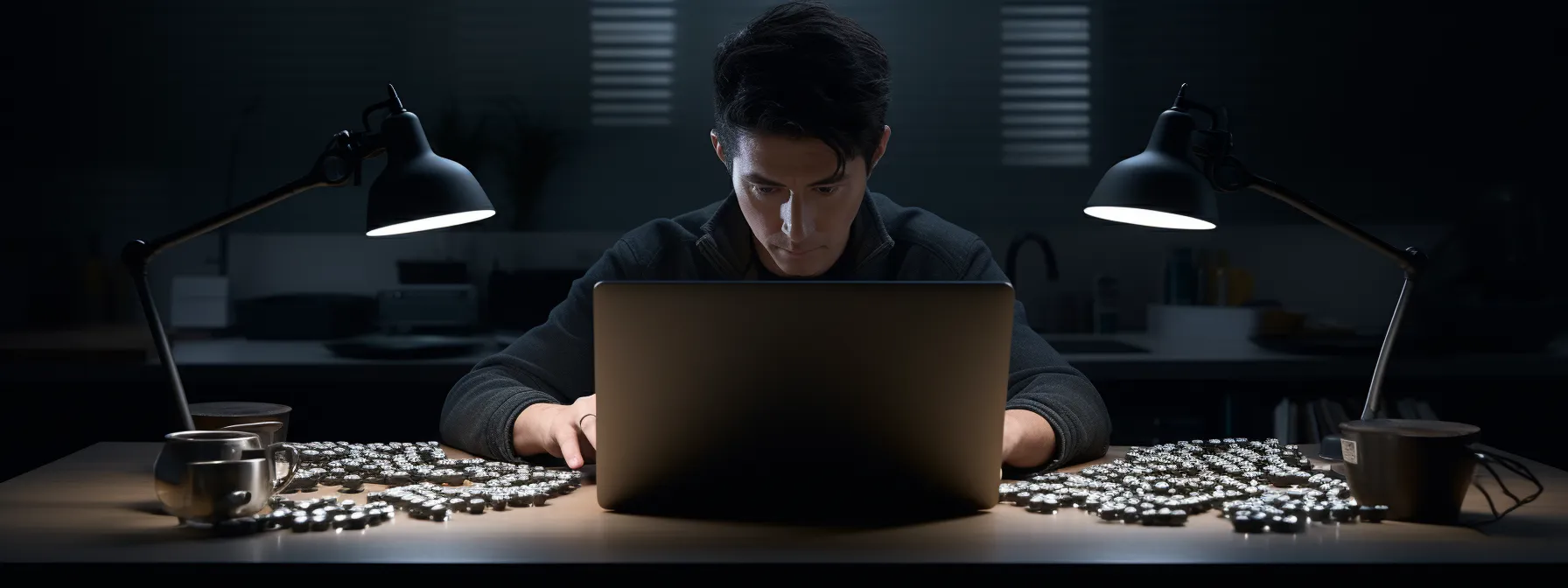 a content marketer analyzing keyword clusters to boost seo authority.