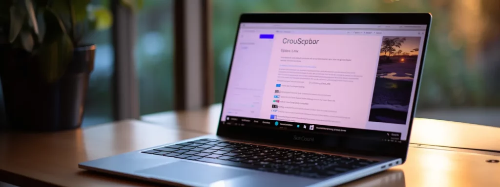 a laptop displaying a list of the top seo learning websites.