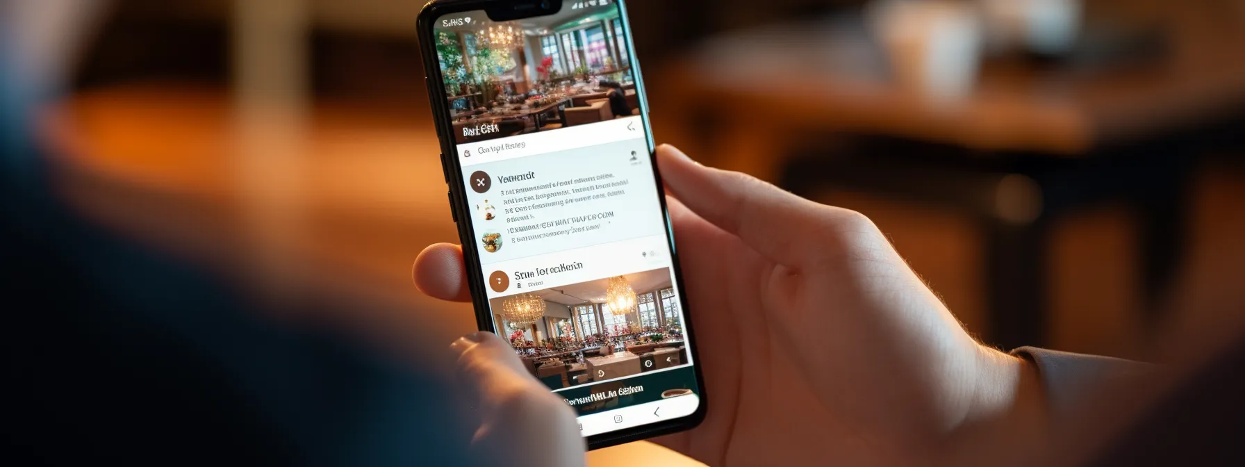 a person using a smartphone to navigate a mobile website with clear and responsive design.