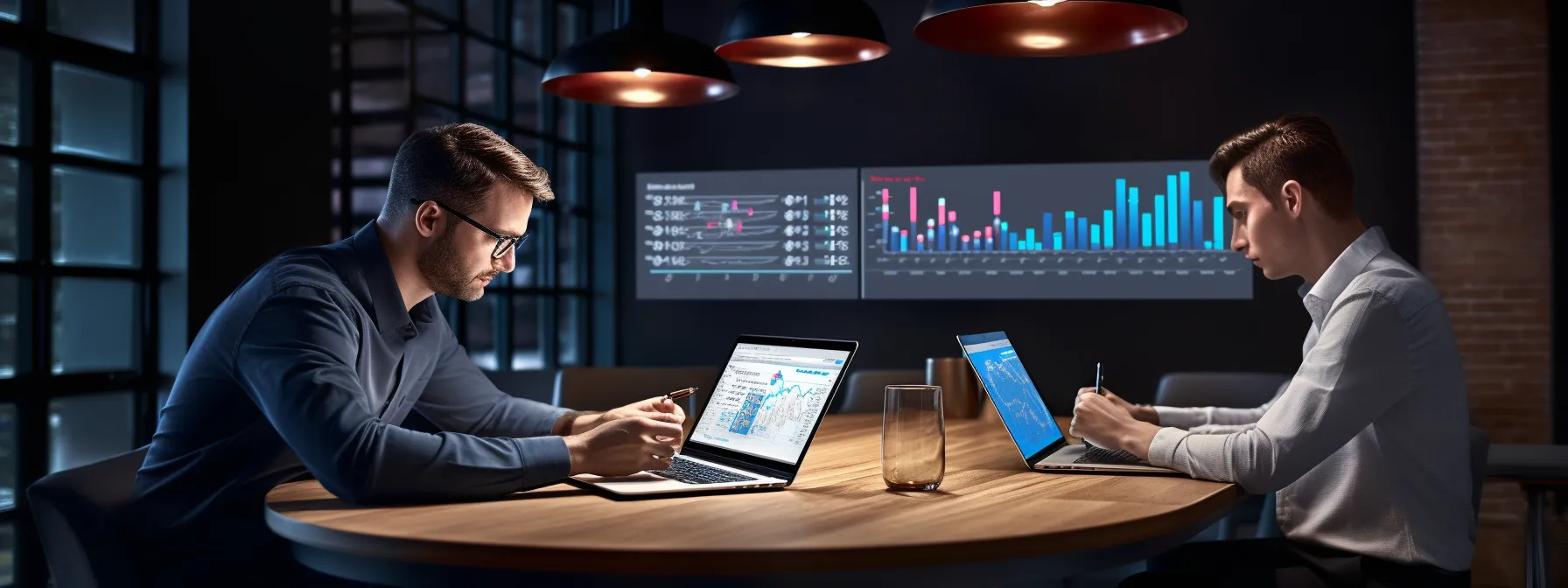 marketers analyzing seo reports and studying their competitors' strategies to optimize their own performance.