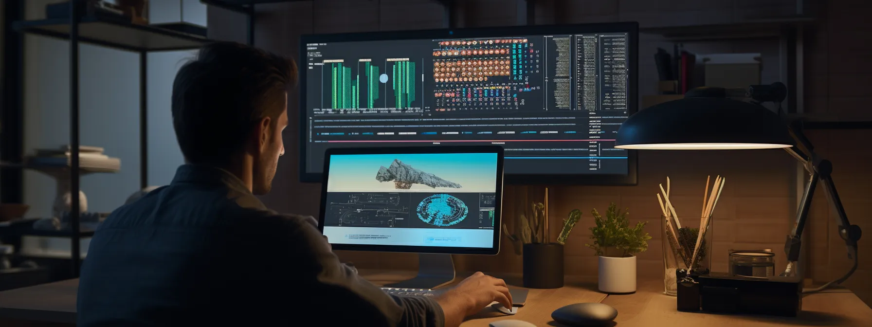 a person using keyword research tools on their computer to optimize seo.