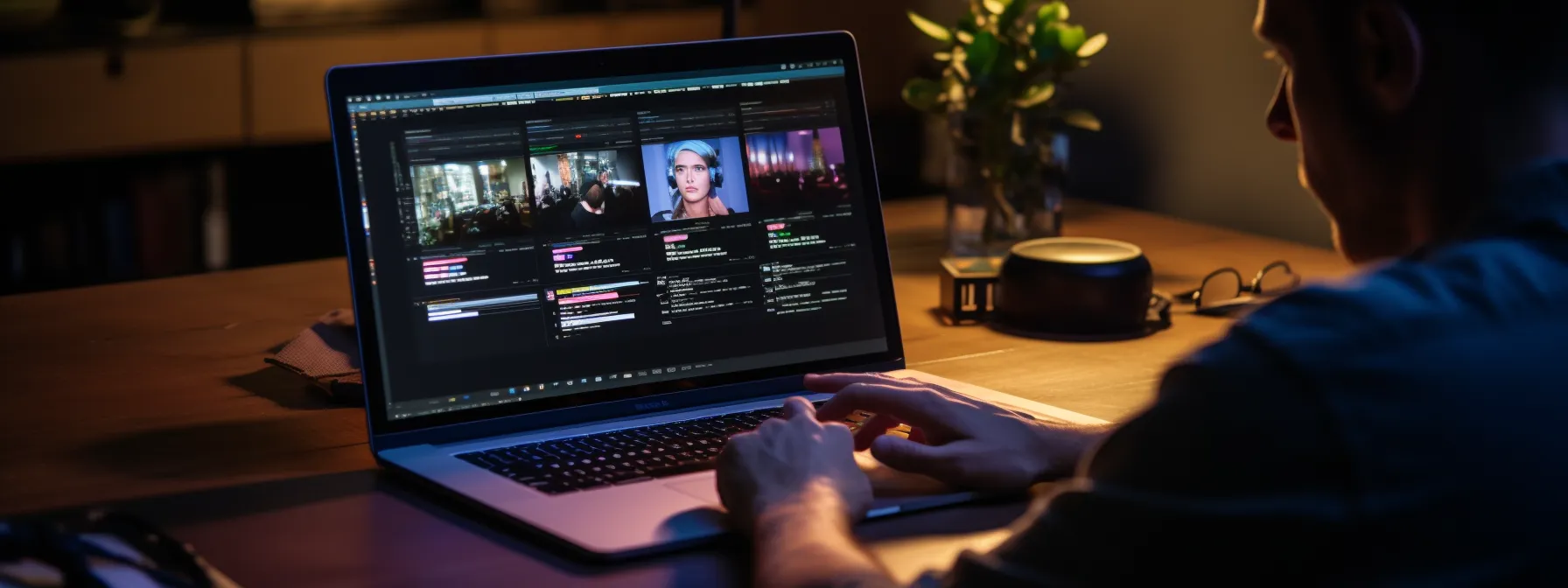 a person using a laptop with seotheory website open, studying seo techniques and strategies.