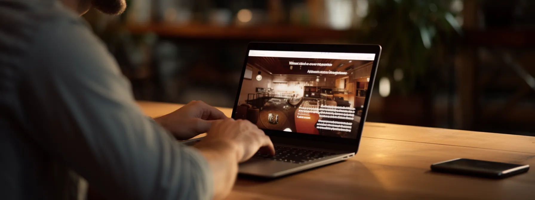 a person using seotheory platform on a laptop, learning and applying seo techniques to boost website visibility.
