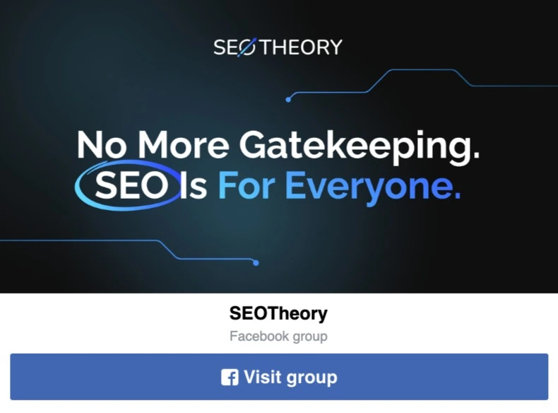 Join Our SEOTheory FB Group