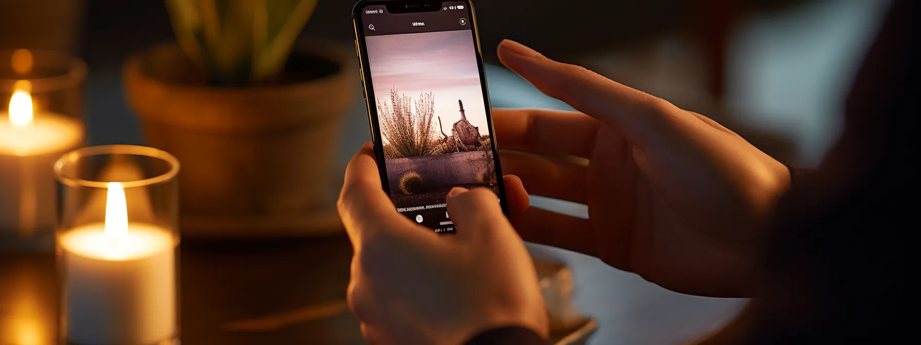 a person using a mobile phone to browse a website.