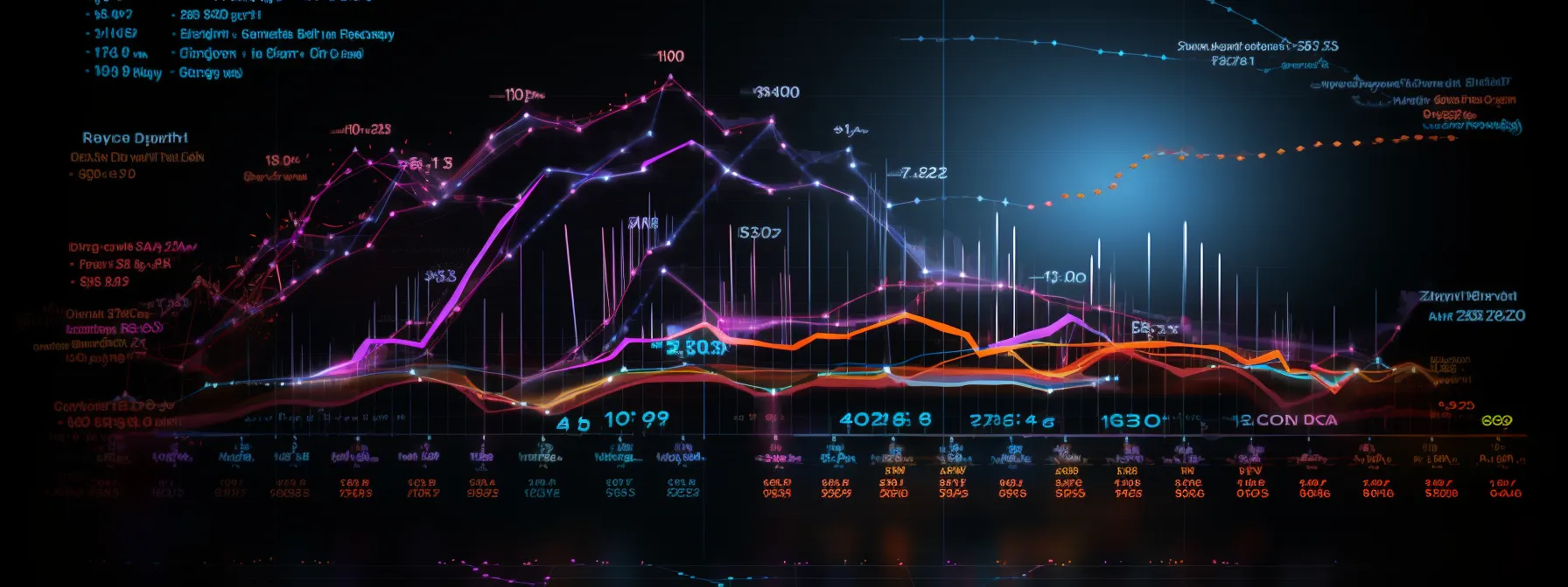 a graph showing keyword ranking progressions and backlink analysis with important data highlighted in a visually compelling manner.